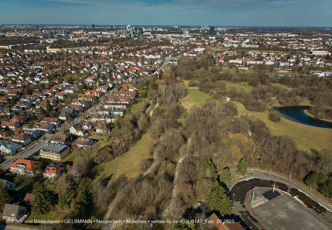 20.02.2023 - der Ostpark im zu warmen Februar 2023 in Neuperlach